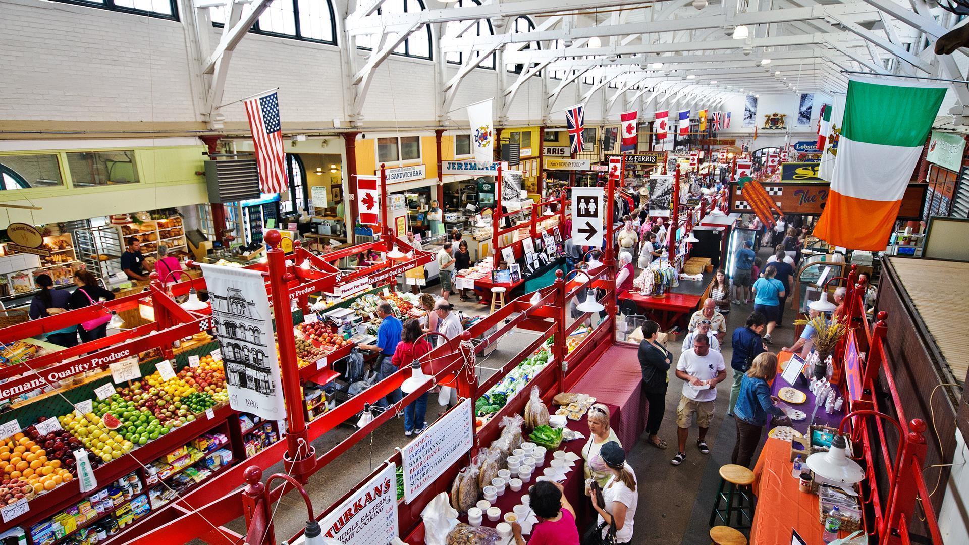Saint John's City Market is a hub of activity in the Uptown. 
