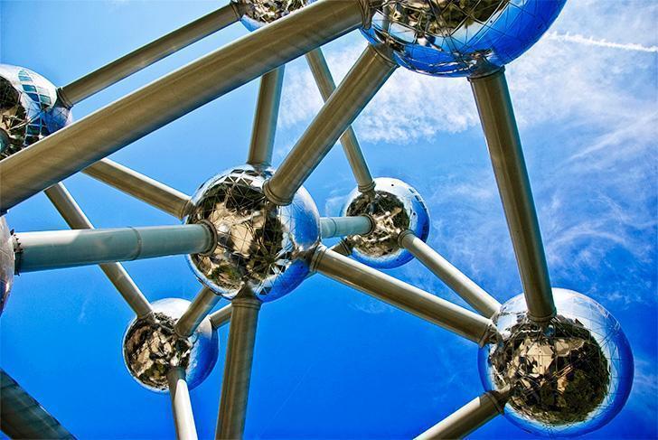Visit the Atomium on a Brussels hop on hop off city tour bus