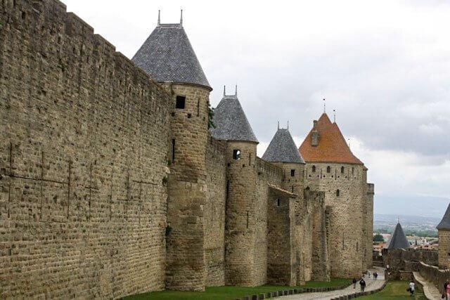 Explore the towers and turrets of Le Cite, Carcassonne, France