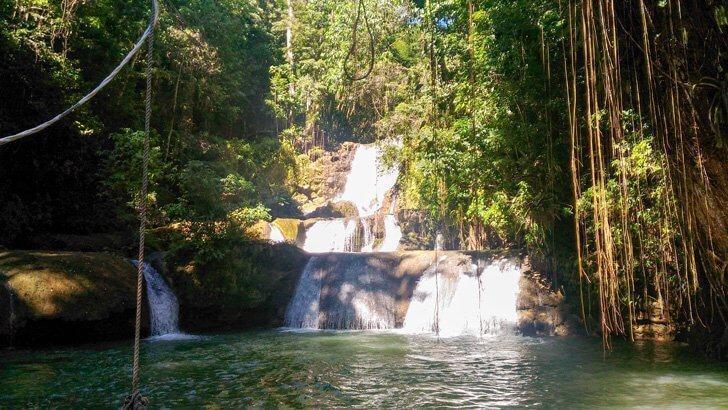 YS Falls is an A7 level waterfall near the south coast of Jamaica