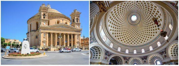 Places to visit in Malta Mosta Dome