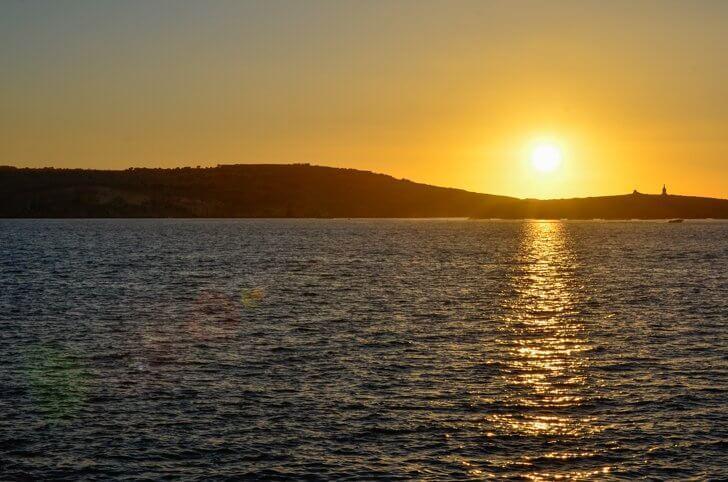Sunset in St Paul Bay Malta