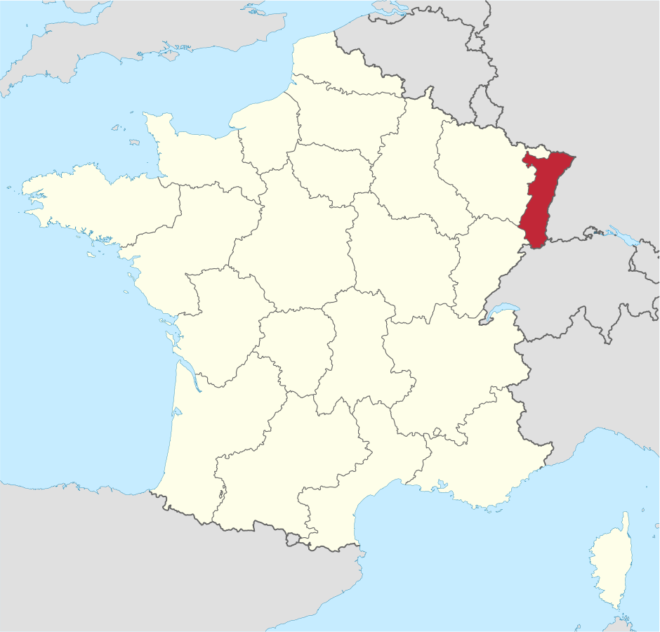 Alsace Lorraine Map