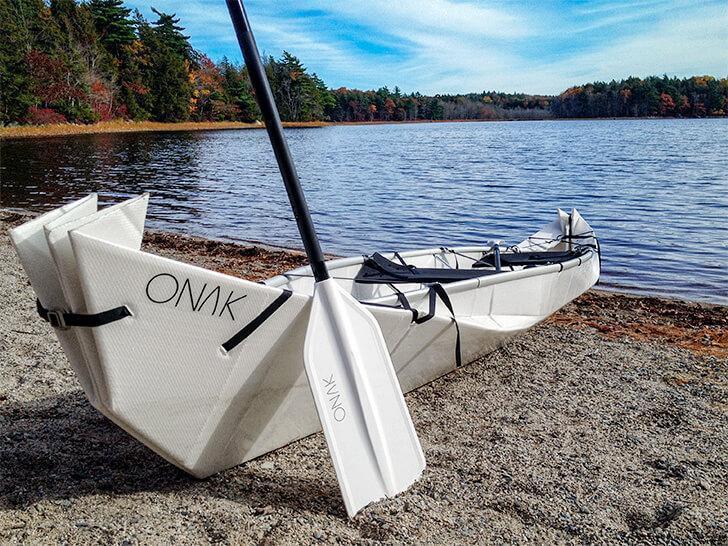 Meet the ONAK origami canoe