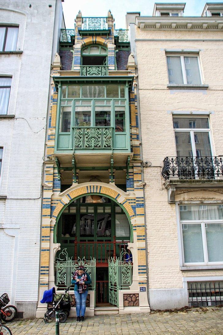 Tiny Strauven House is an Art Nouveau gem in Brussels.