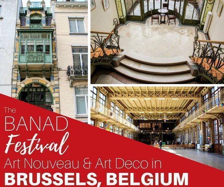 Want to visit Art Nouveau and Art Deco buildings in Brussels, Belgium not normally open to the public? The BANAD Festival takes you behind closed tours for guided tours of Brussels most spectacular buildings.