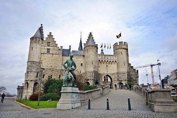 Het Steen Castle is the oldest building in the city and one of the top things to see in Antwerp.