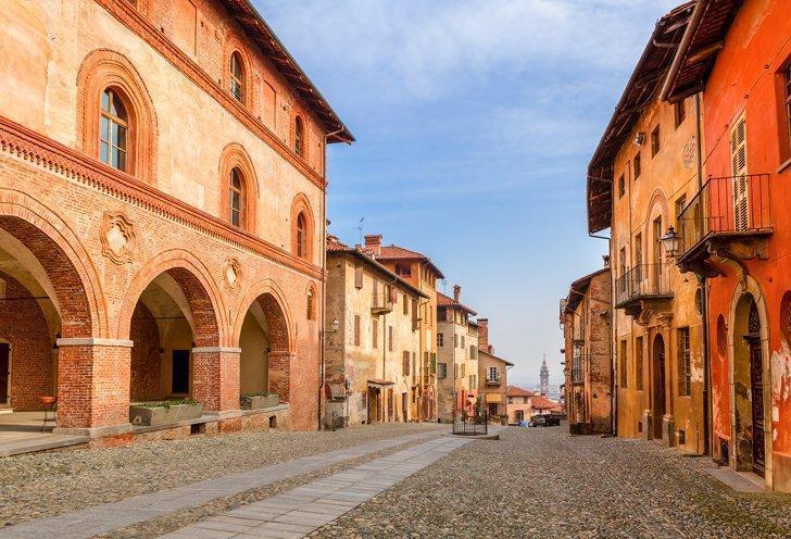 saluzzo beautiful town in piedmont italy