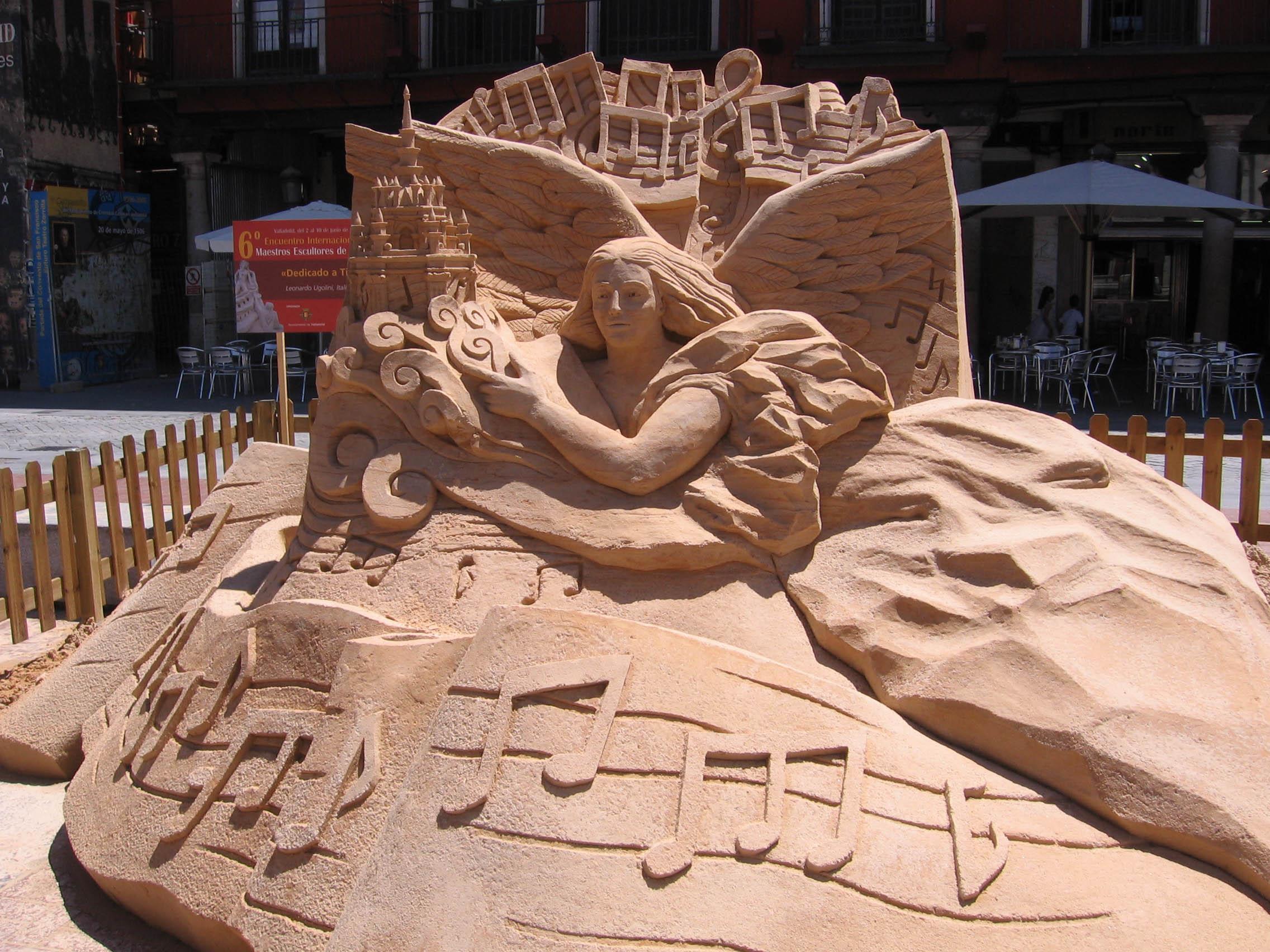 The sand sculpture winner.